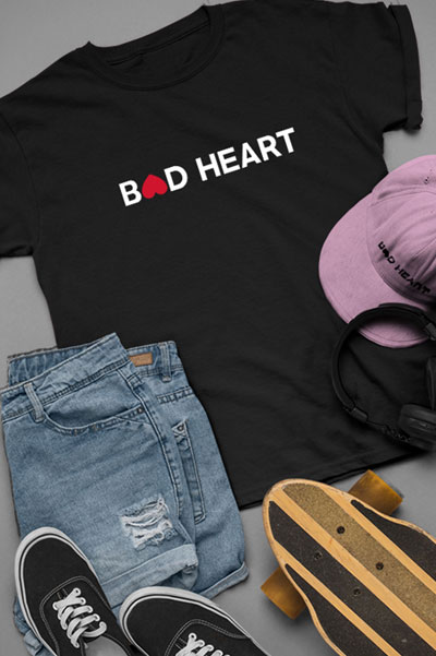 Impression t-shirts Bad Heart Montréal
