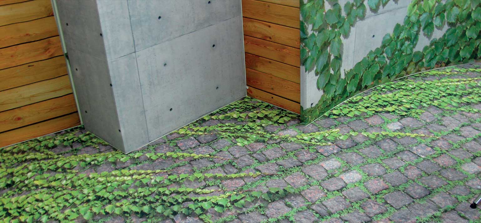 Revêtement de sol personnalisé pour stand d’exposition ou espace commercial à Montréal et Québec