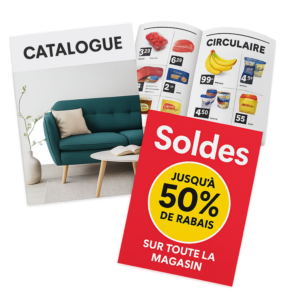 Impression de catalogues et circulaires publicitaires à Terrebonne, Laval et Montréal